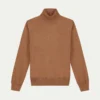 Caramel Rollneck -Velora Fashion aurelien pure cashmere turtleneck caramel10