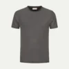 Dark Grey T-Shirt 1 Dark Grey T-Shirt -Velora Fashion aurelien t shirt men egyptian cotton heren katoen grey5