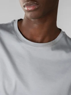 Light Grey T-Shirt -Velora Fashion aurelien t shirt men egyptian cotton heren katoen light grey2