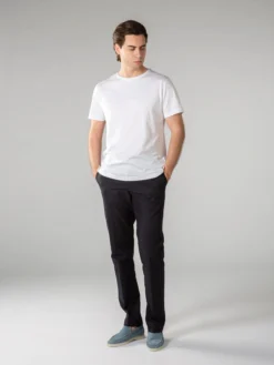 White Classic T-Shirt -Velora Fashion aurelien t shirt men egyptian cotton heren katoen white3