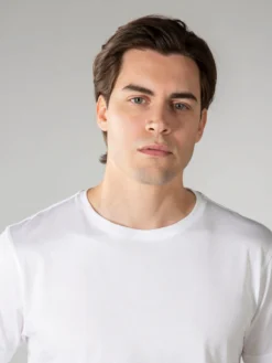 White Classic T-Shirt -Velora Fashion aurelien t shirt men egyptian cotton heren katoen white4 fea0f7f1 24a5 4fad b9d5 6d602491ba31