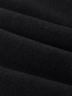 Black Terry Towelling T-Shirt -Velora Fashion aurelien terry towelling polo men badstof poloshirt heren black3 6deefe9a 56f8 409e 956b 5d597119e358