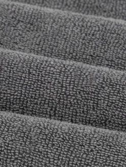 Dark Grey Terry Towelling Polo Shirt -Velora Fashion aurelien terry towelling polo men badstof poloshirt heren darkgrey3