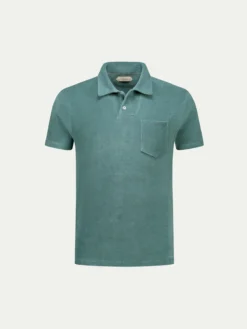 Emerald Terry Towelling Polo Shirt