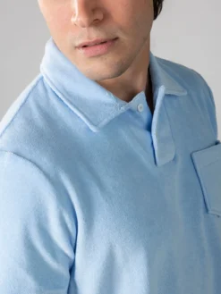 Light Blue Terry Towelling Polo Shirt 10 Light Blue Terry Towelling Polo Shirt -Velora Fashion aurelien terry towelling polo men badstof poloshirt heren lightblue5 7de957da e492 4289 aa80 96dc746c5a62