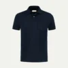 Navy Terry Towelling Polo Shirt 2 Navy Terry Towelling Polo Shirt -Velora Fashion aurelien terry towelling polo men badstof poloshirt heren navy 1