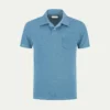 Sapphire Terry Towelling Polo Shirt -Velora Fashion aurelien terry towelling polo men badstof poloshirt heren sapphire blue1