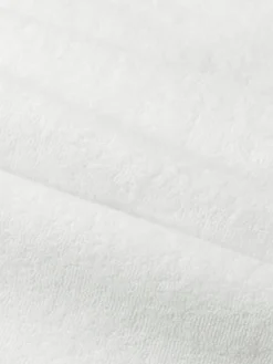 White Terry Towelling T-Shirt -Velora Fashion aurelien terry towelling polo men badstof poloshirt heren white6