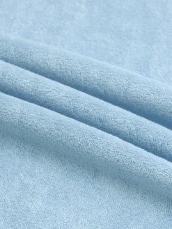 Light Blue Terry Towelling T-Shirt -Velora Fashion aurelien terry towelling t shirt men badstof tshirt heren light blue3